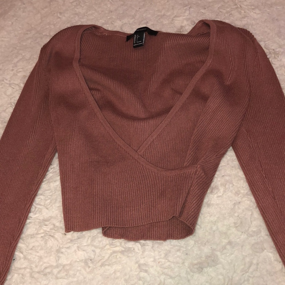Deep v-neck sweater